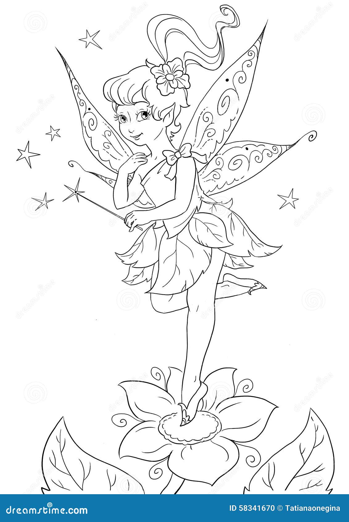 Magic wand coloring page stock illustrations â magic wand coloring page stock illustrations vectors clipart