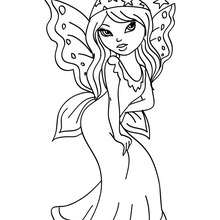 Fairy magic wand coloring pages