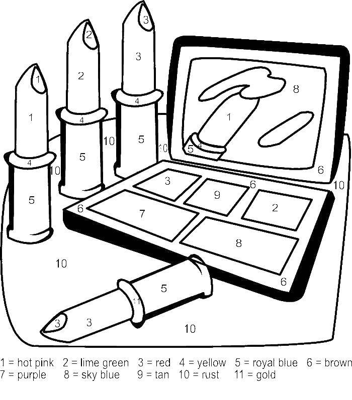 Online coloring pages coloring page cosmetics lipstick makeup coloring pages website