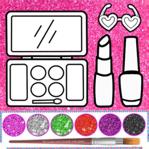 Glitter beauty coloring book by c flow games sarl