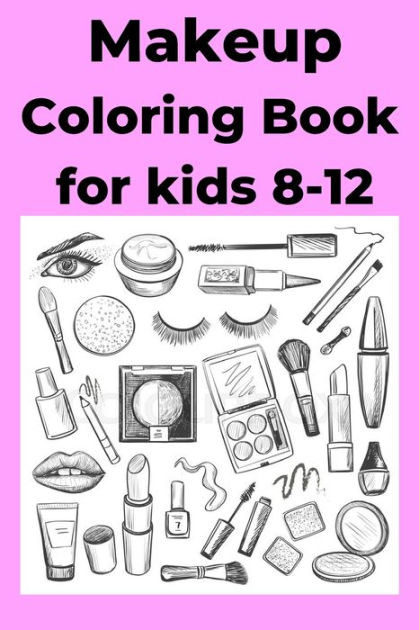 Makeup coloring book for kids