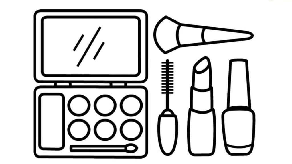 Makeup coloring pages coloring pages for girls