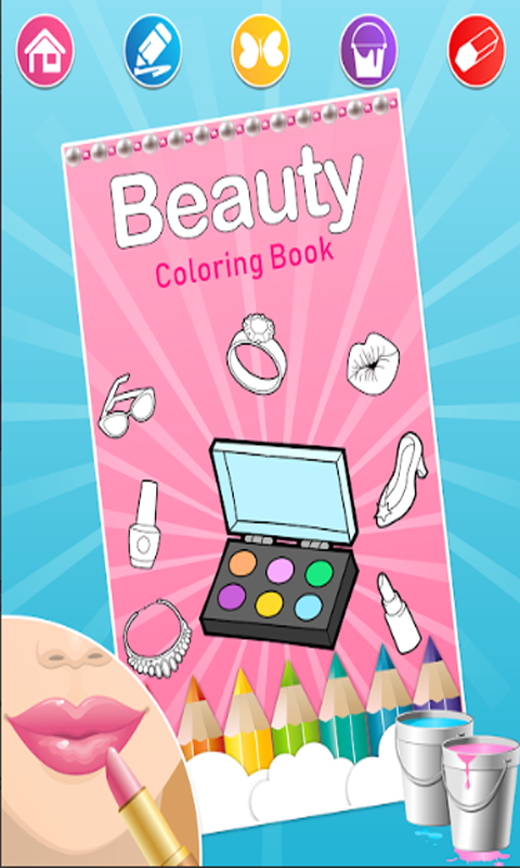 Fashion makeup coloring pagesappstore for android