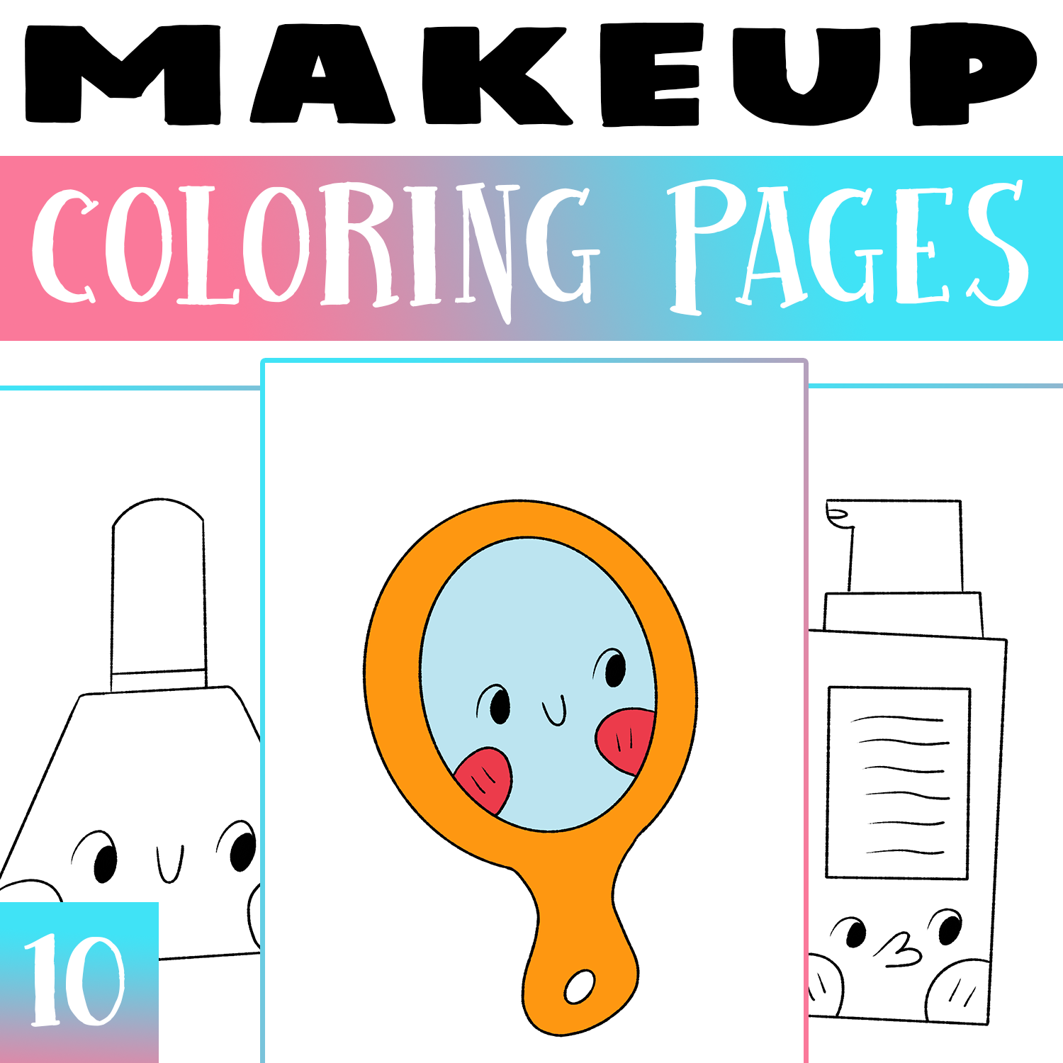 Makeup coloring pages makeup coloring worksheet activity morning works made by teachers