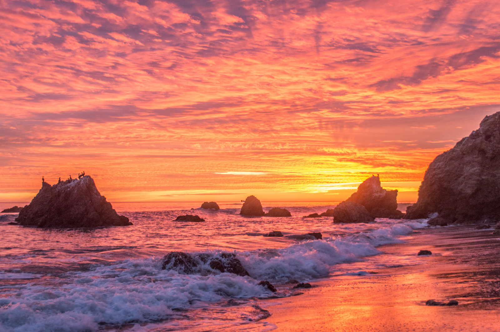 Wallpaper ocean california sunset cliff sun beach water rocks tide malibu spray tides elmatador x