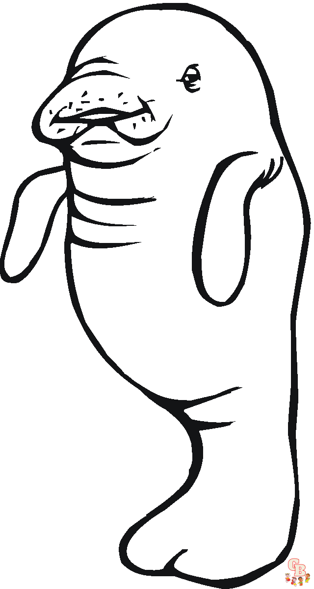 Free manatee coloring pages