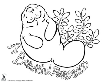 Manatee coloring page free for the month of may by mrs bs classroom creations