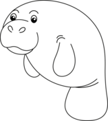 Manatee coloring pages free coloring pages