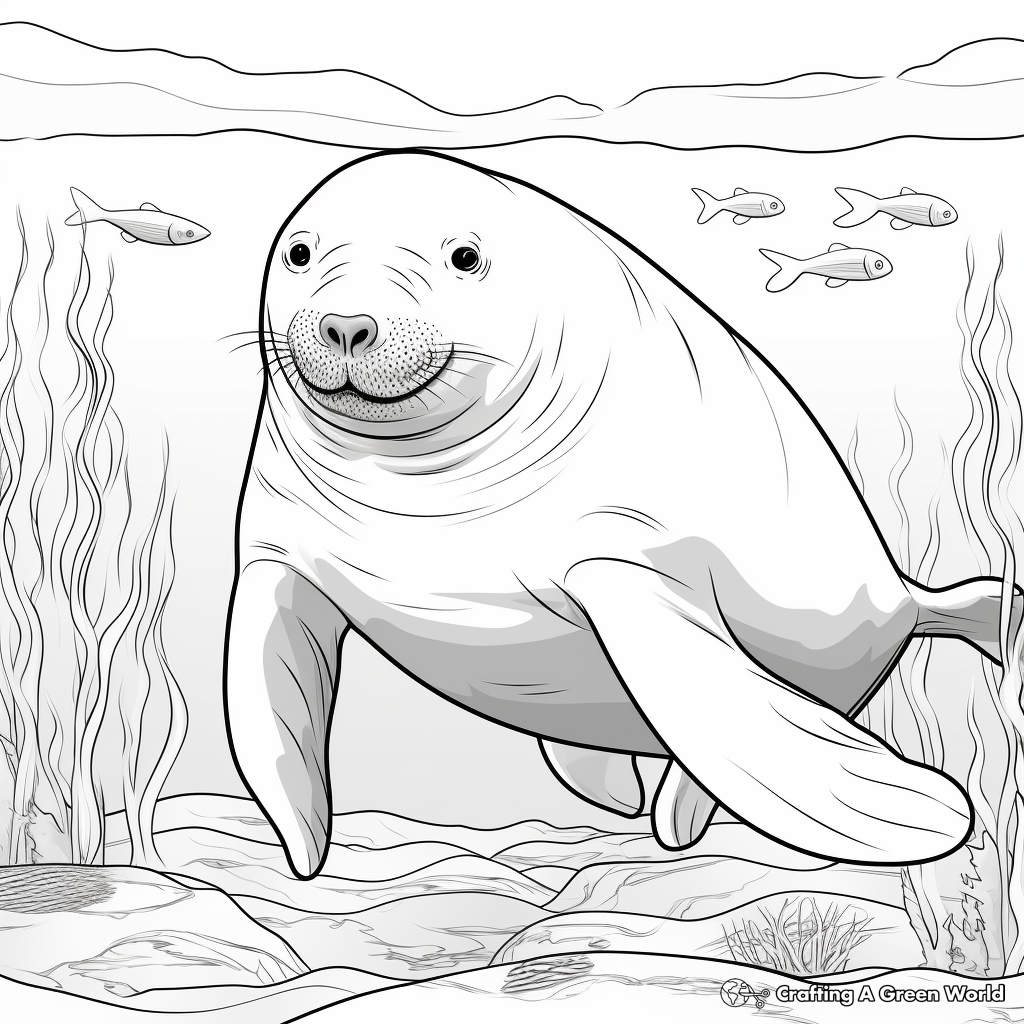 Realistic ocean coloring pages