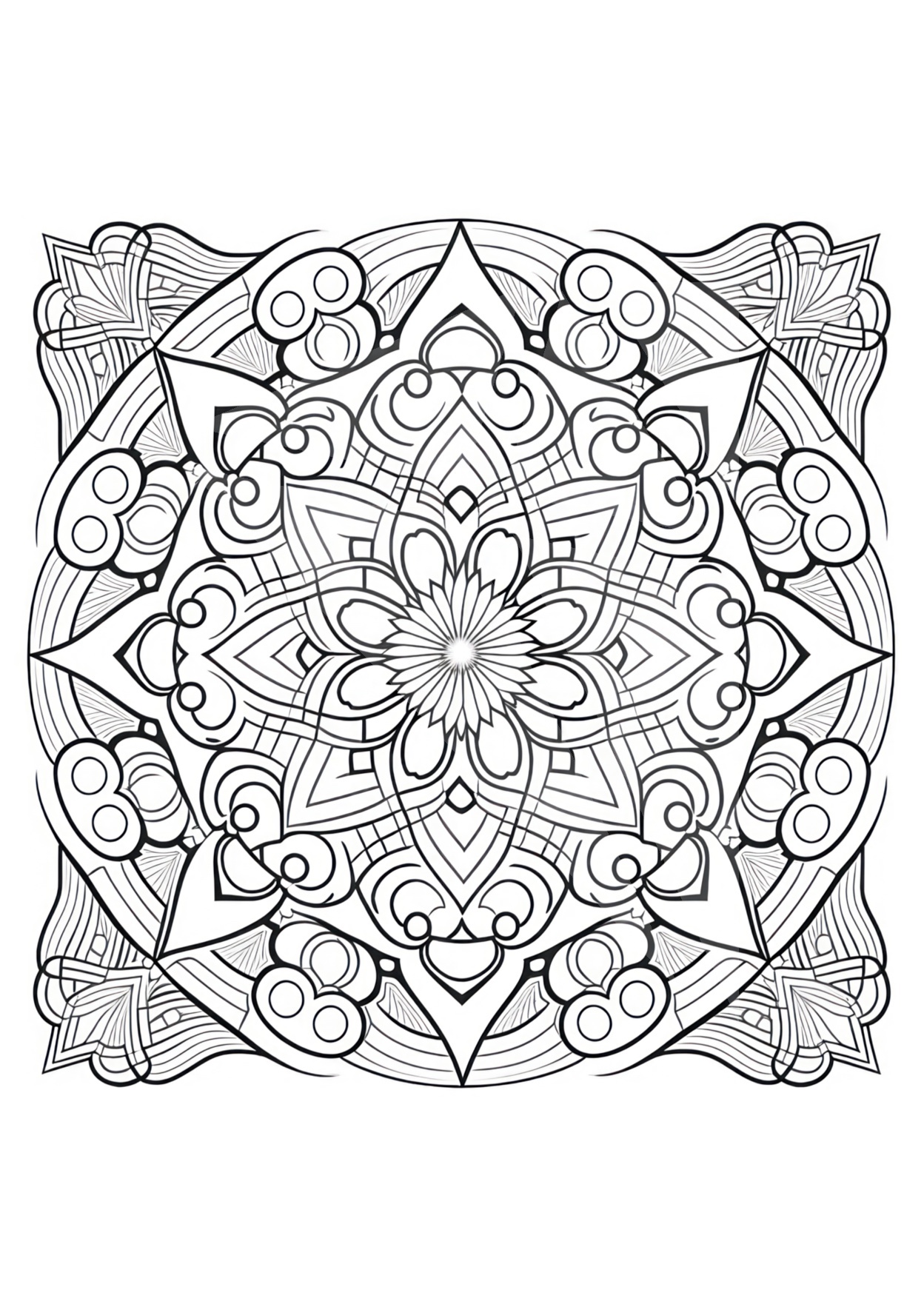 Mesmerizing mandala coloring pages for kids and adults