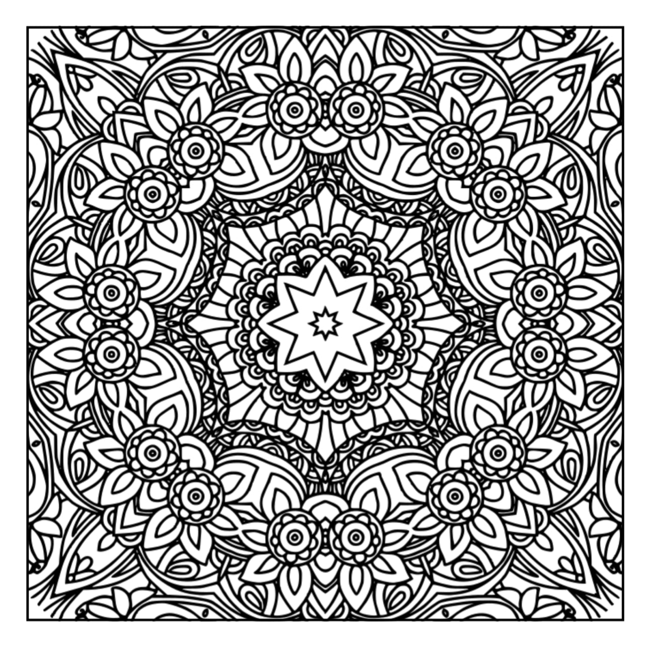 Mandala patterns louring pages â