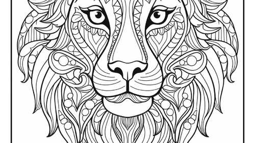 Animals mandala coloring pages for adults