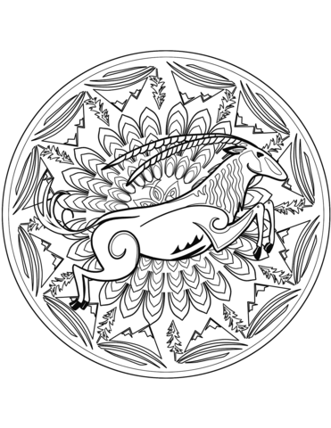 Animal mandalas coloring pages free coloring pages