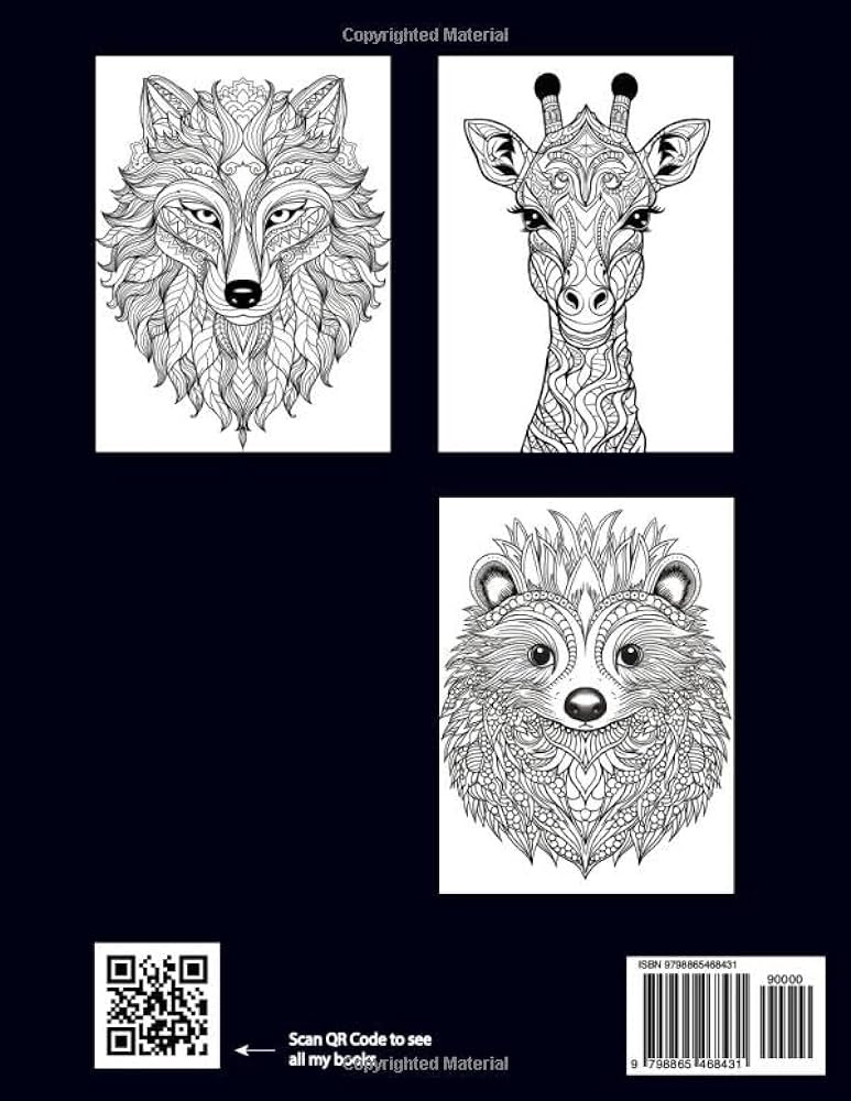 Animal mandalas adult coloring book animal mandala coloring book for adults to improve mindfulness stress relief and relaxation ford mason books