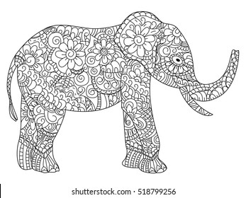 Best elephant mandala coloring pages royalty