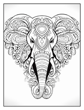 Animals mandala coloring pages for adults animals mandala coloring book