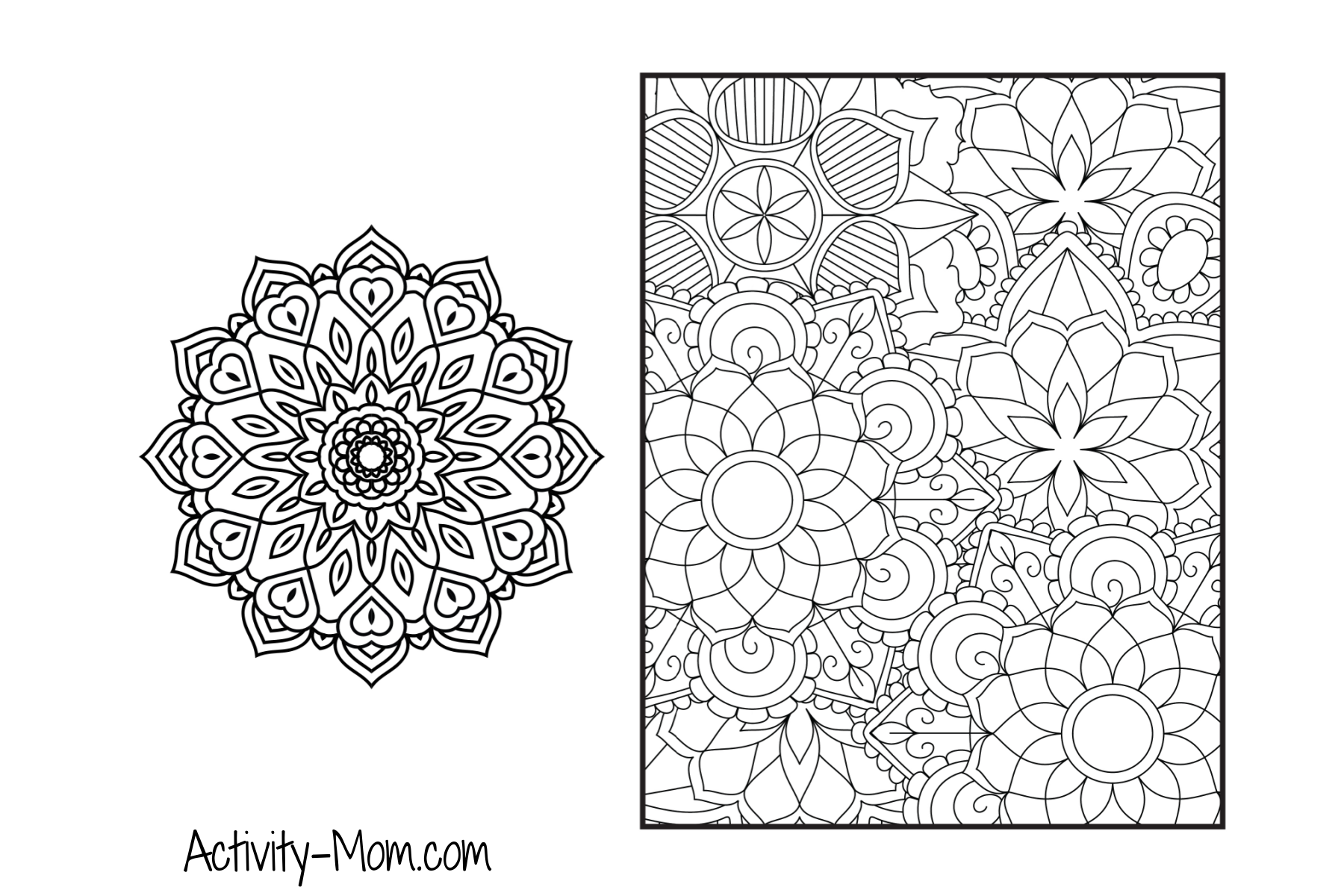 Mandala coloring pages free printable