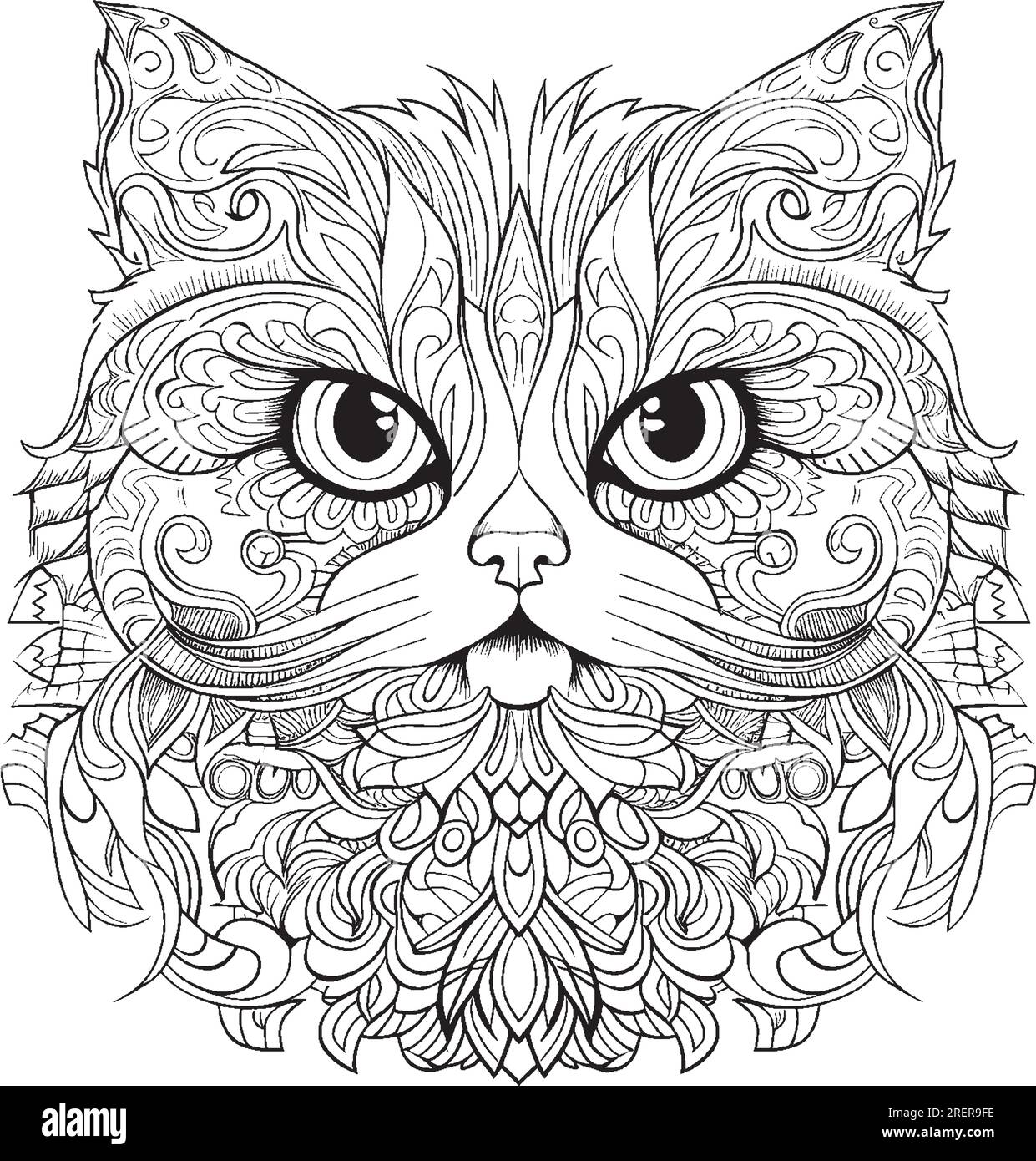 Mandala coloring pages for kids and adults stock vector image art