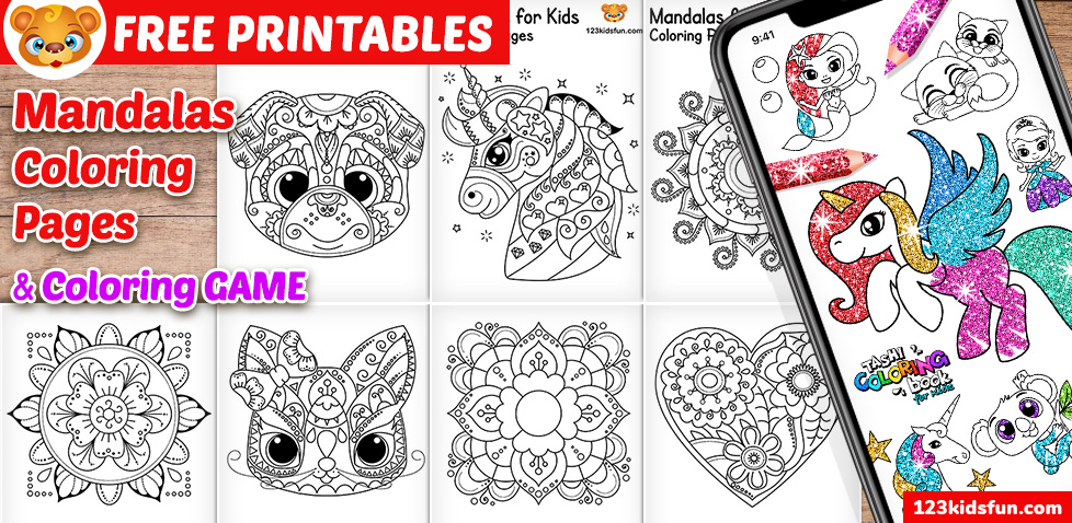 Free printable mandalas for kids