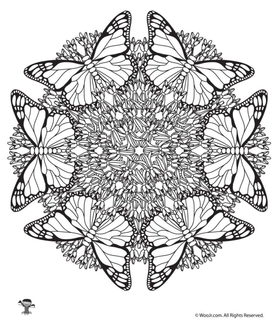 Mandala coloring pages for adults kids