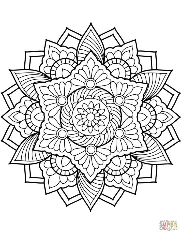 Best picture of free printable mandala coloring pages