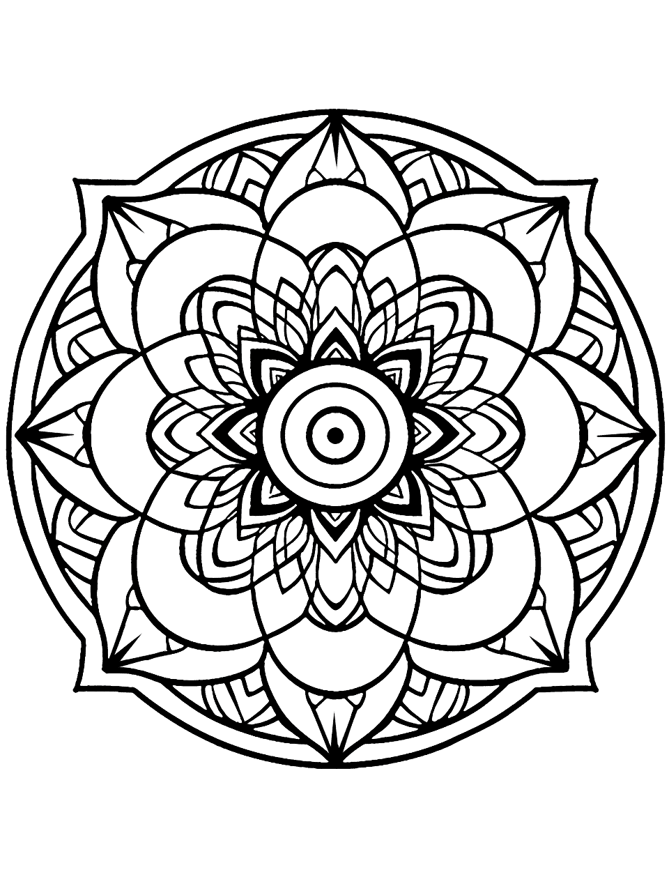 Mandala coloring pages free printable sheets