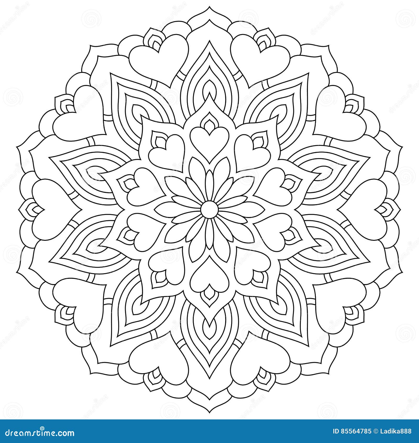 Mandala coloring stock illustrations â mandala coloring stock illustrations vectors clipart
