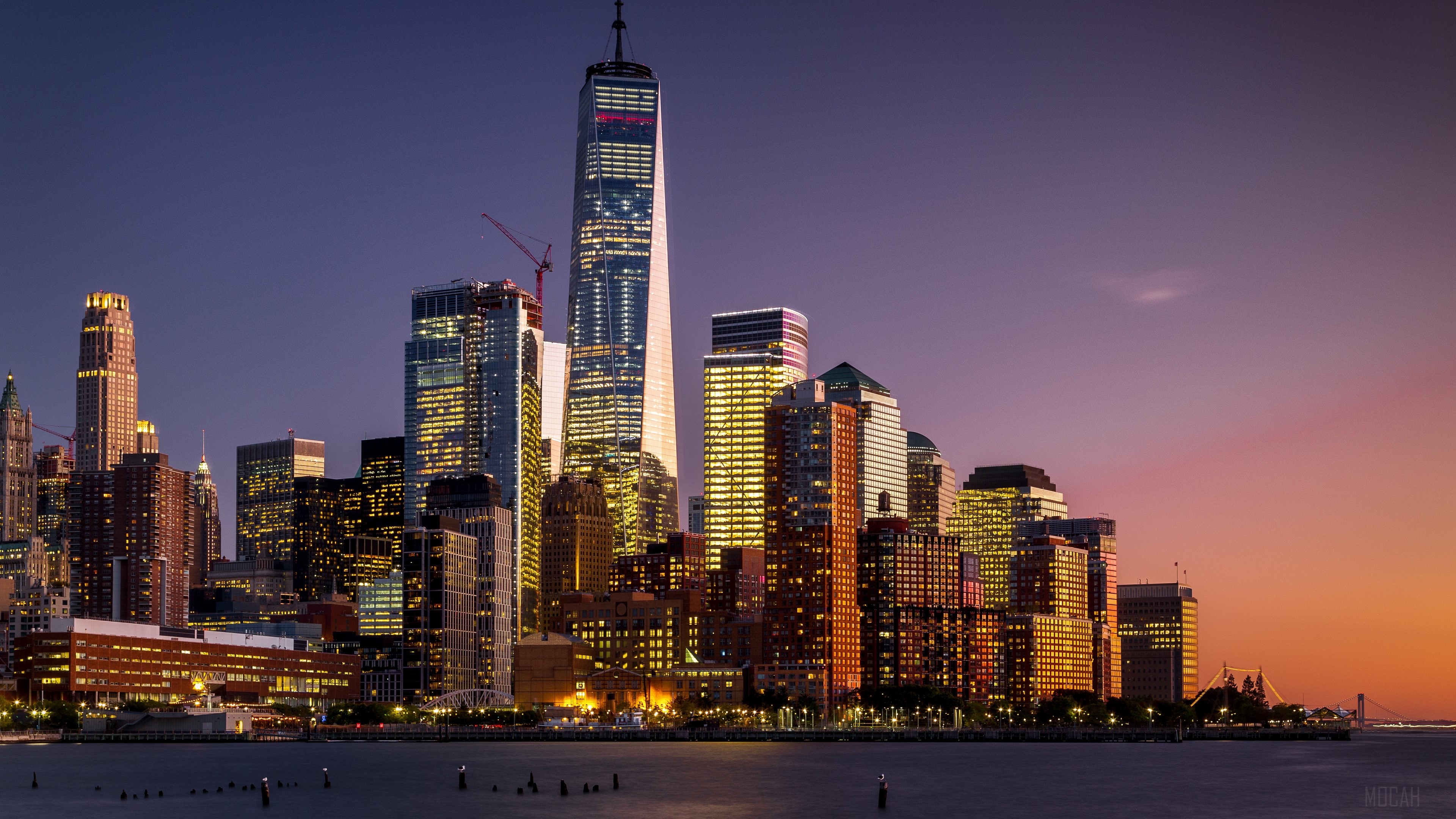Manhattan new york usa skyscrapers k