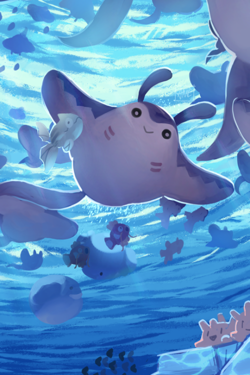 Petal dance a grass pokãmon zine â what an adorable mantine this preview is from the