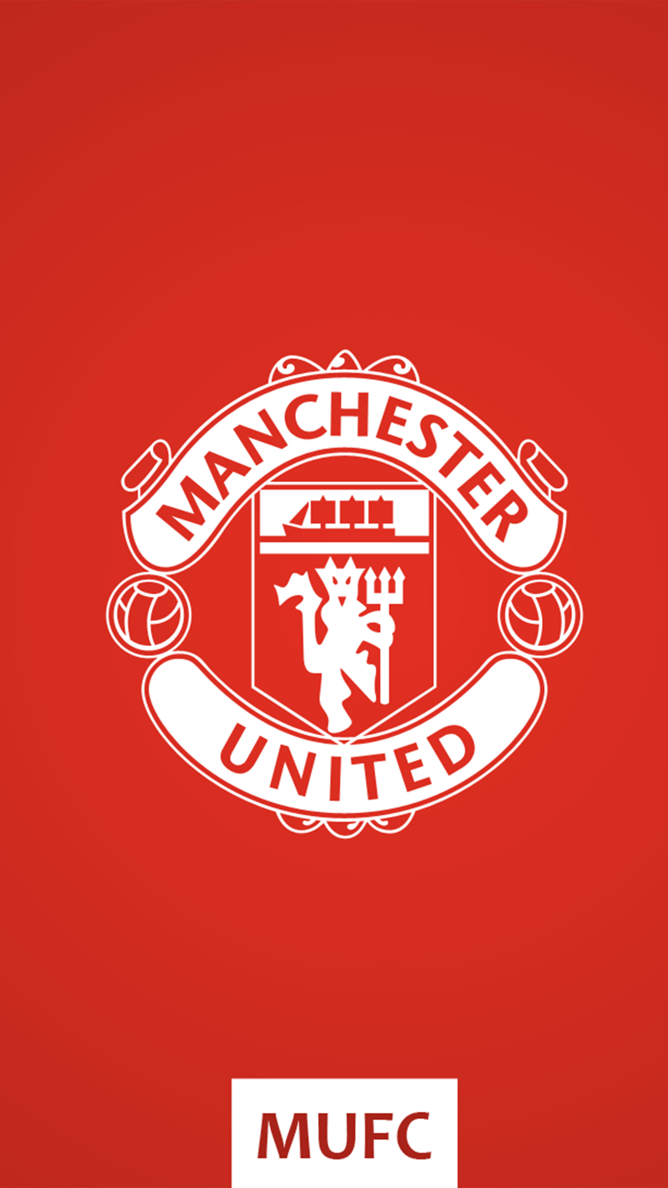 Manchester united fc logo red background k ultra hd mobile wallpaper