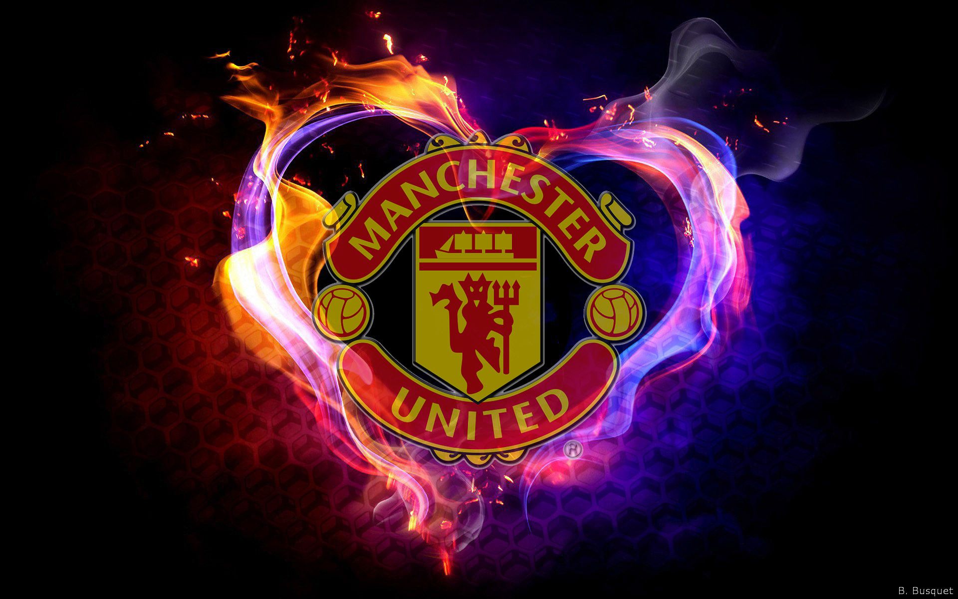 Manchester united logo wallpapers