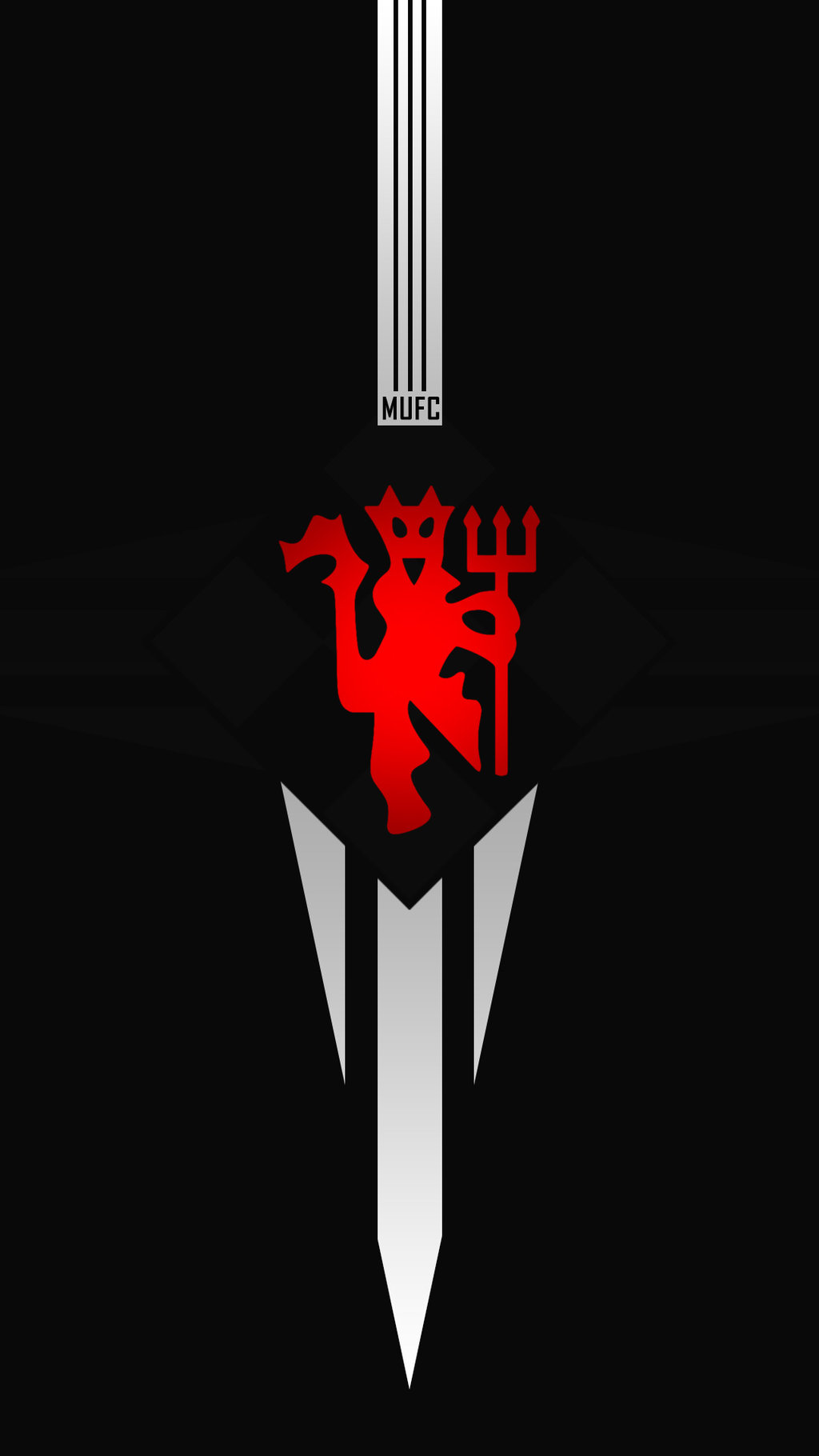 Man united hd logo wallpapers for iphone and android mobiles