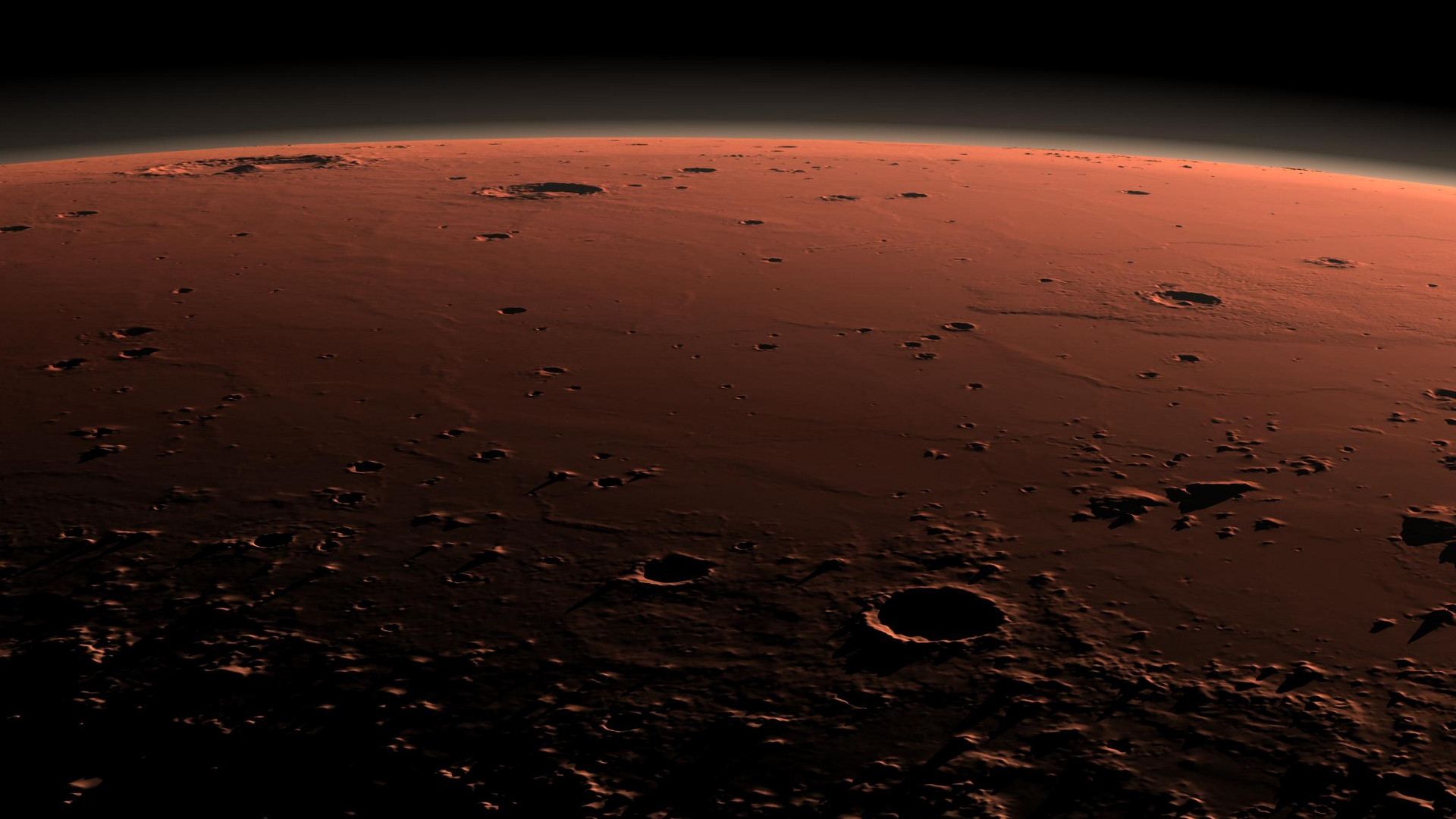 Mars at sunrise â images â by binary fortress software