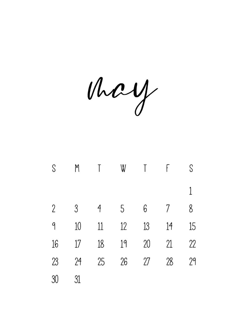 Awesome free printable may calendar templates