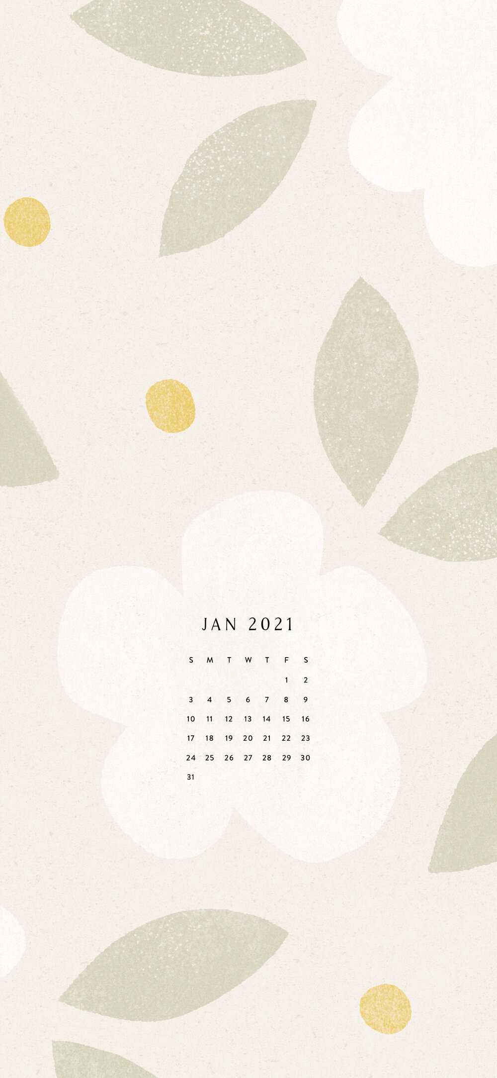 January calendar phone wallpapers â love minna