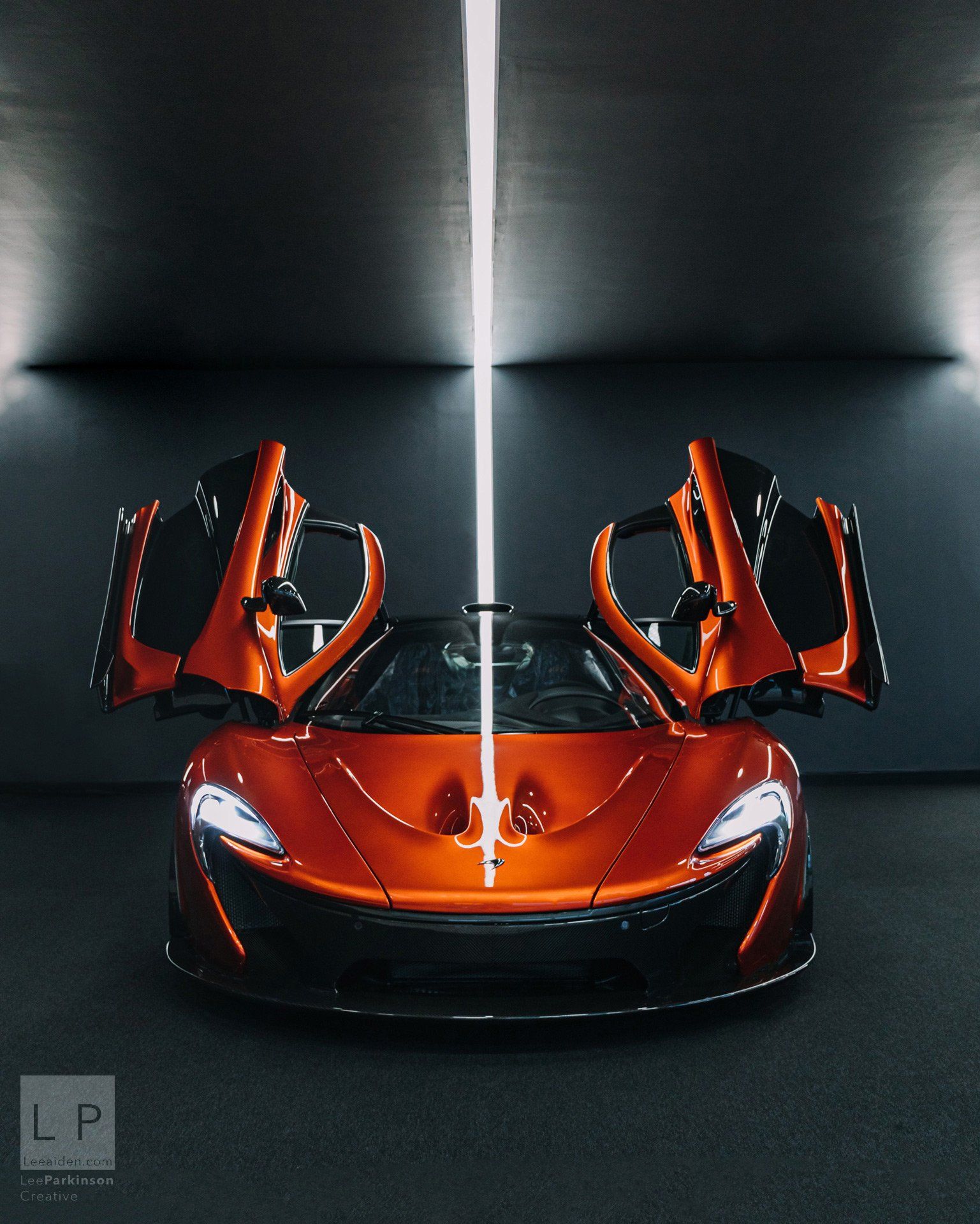 Automotive photographer mclaren p in volcano orange
