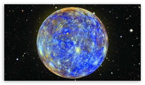 Mercury with deep stars ultra hd desktop background wallpaper for k uhd tv tablet smartphone