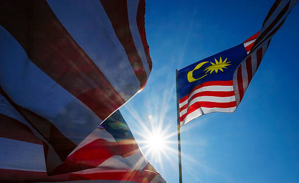 Malaysia flag stock photo