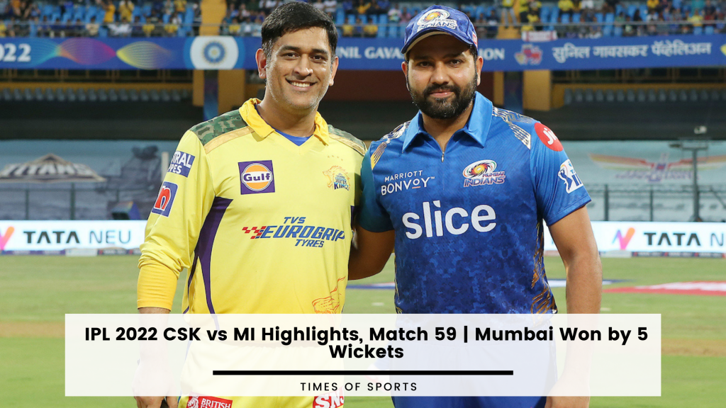 Ipl csk vs mi highlights match mumbai won by wickets