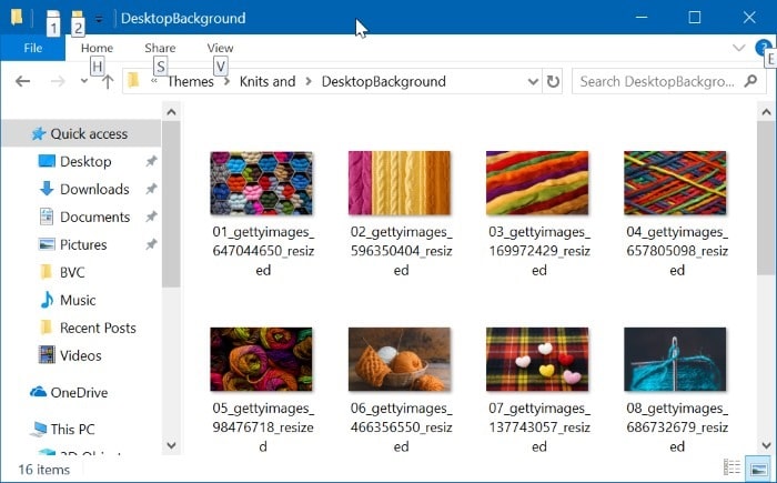 Location of themes in windows