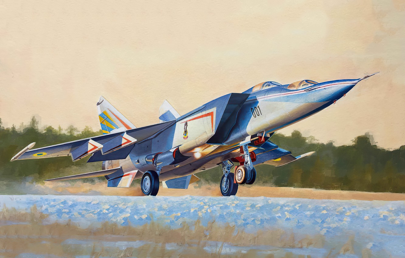 Wallpaper art airplane aviation jet mikoyan
