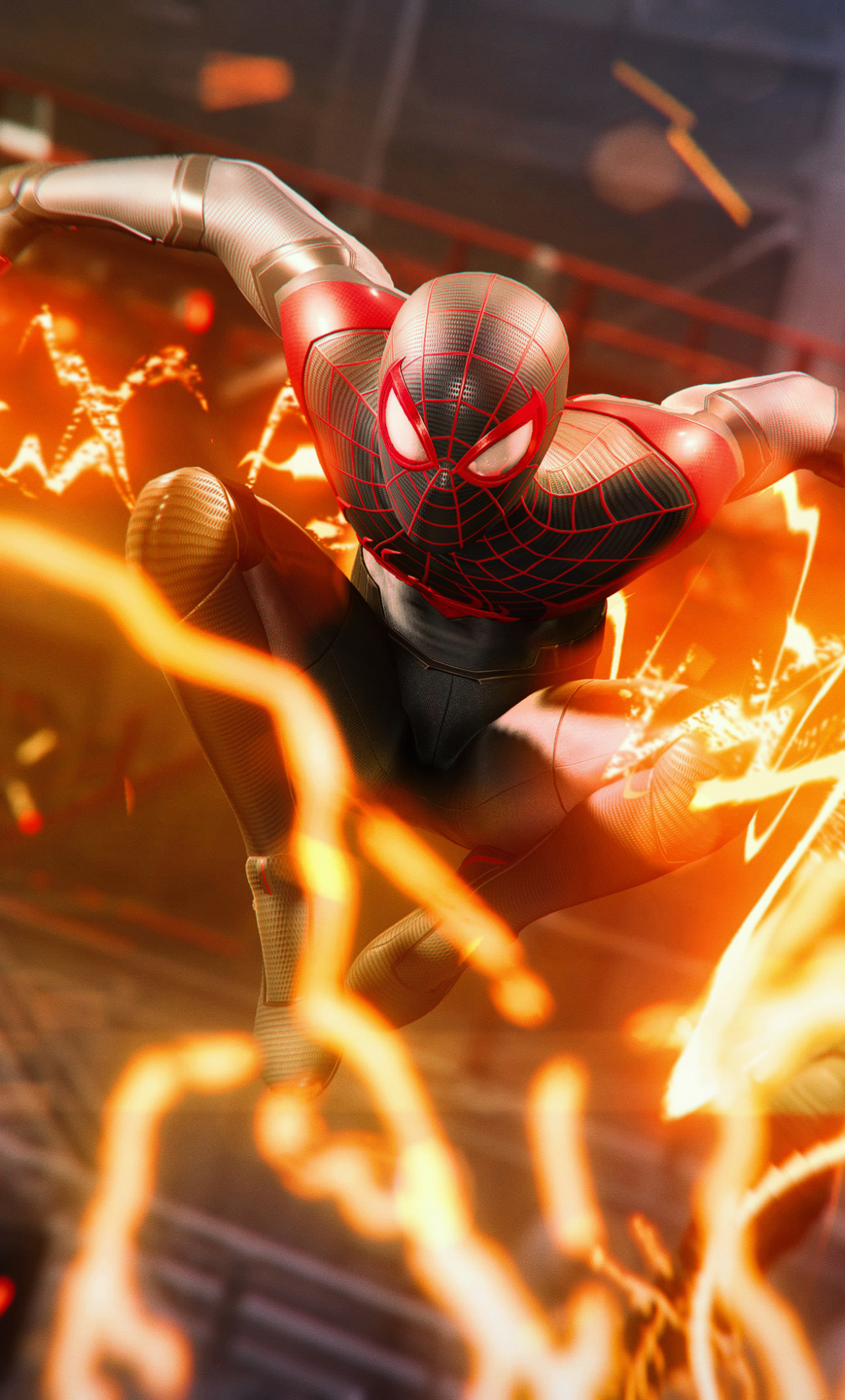 Download wallpaper x miles morales video game ps iphone plus x hd background