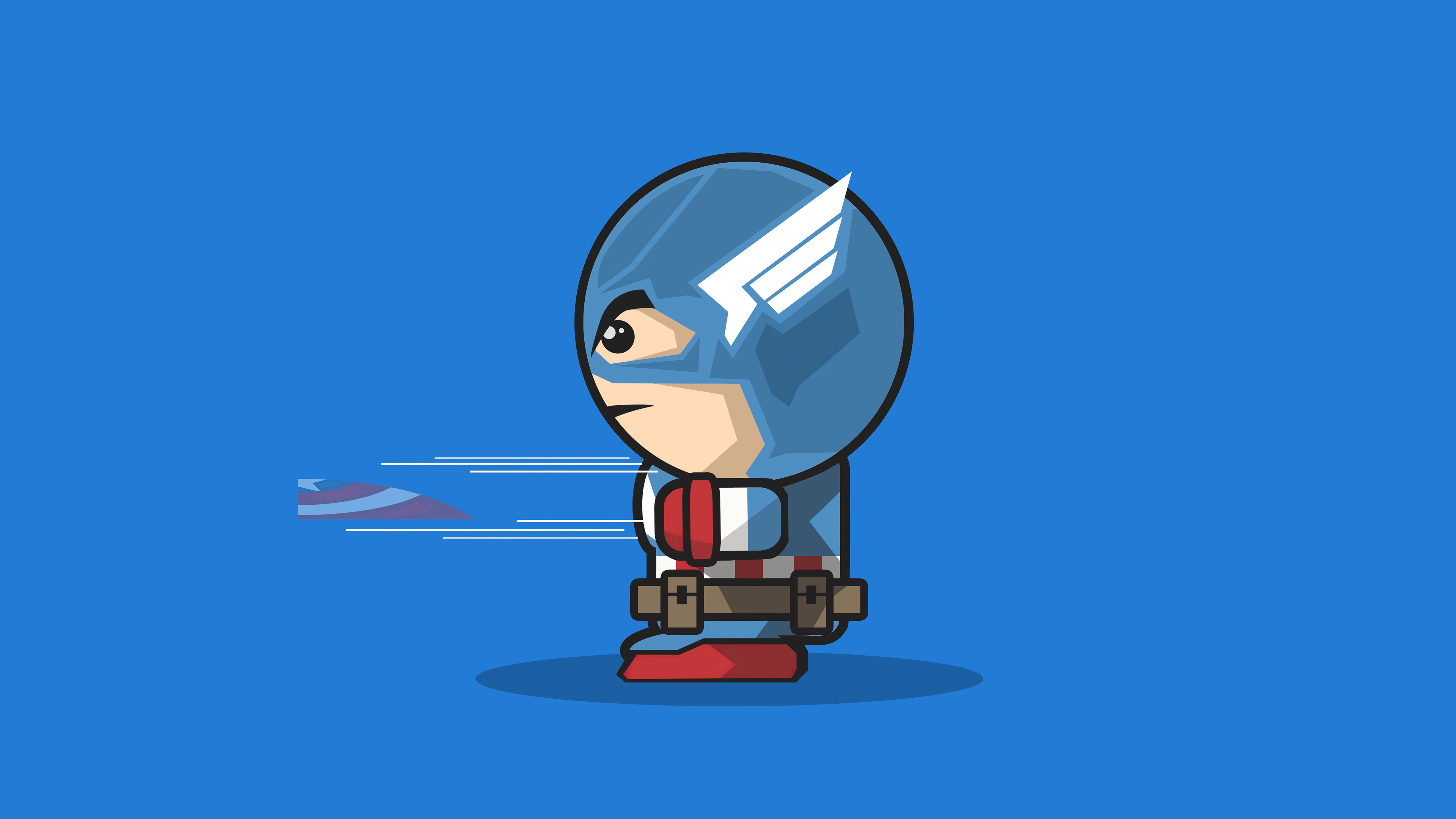 Captain america cartoon minimal art k hd superheroes k wallpapers images backgrounds photos and pictures