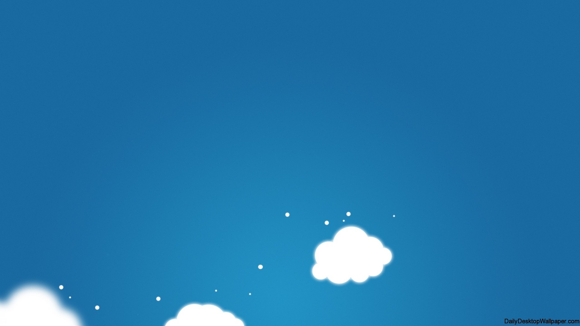 Minimal cartoon cloud wallpaper