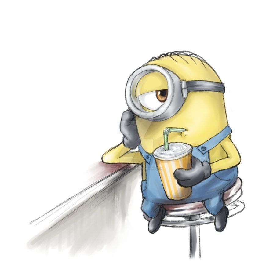 Stuart the minion by diabolickevin minion art minion drawing disney character drawings