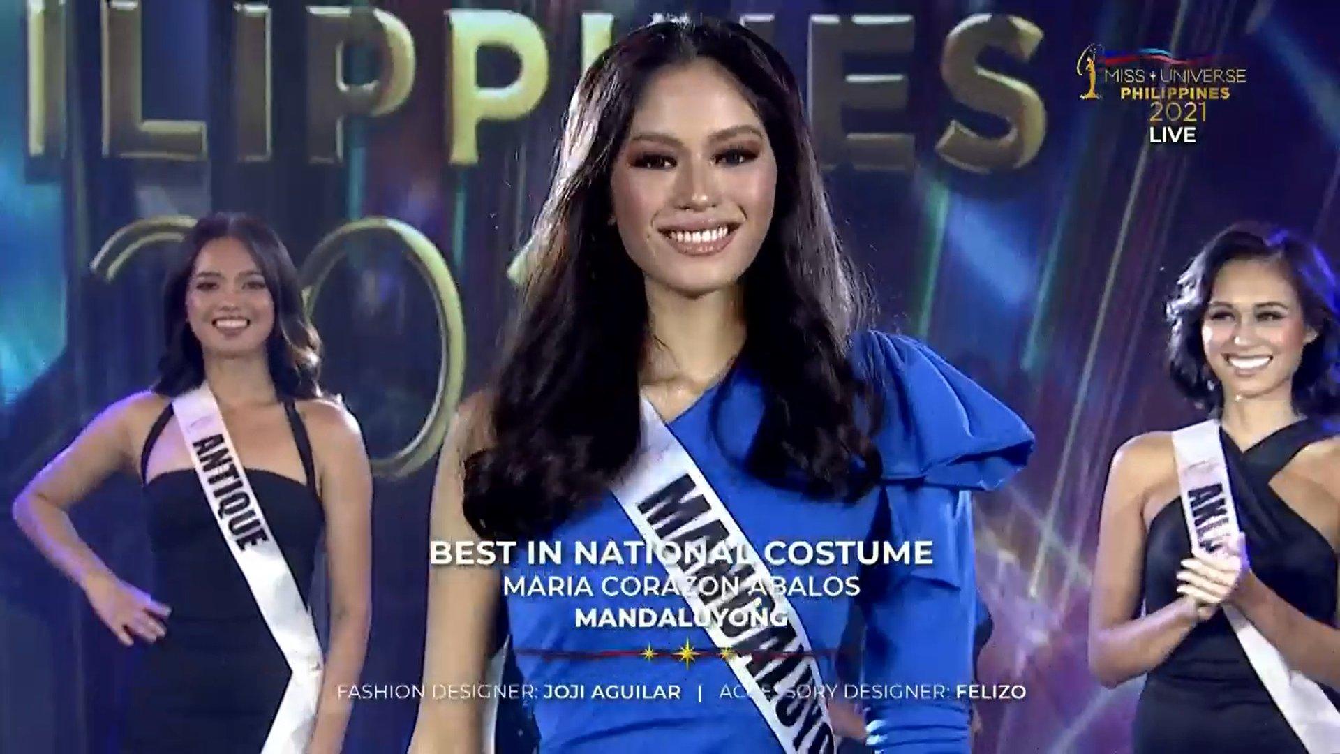 Miss universe philippines mandaluyong bet maria corazon abalos wins best in national costume gma news online