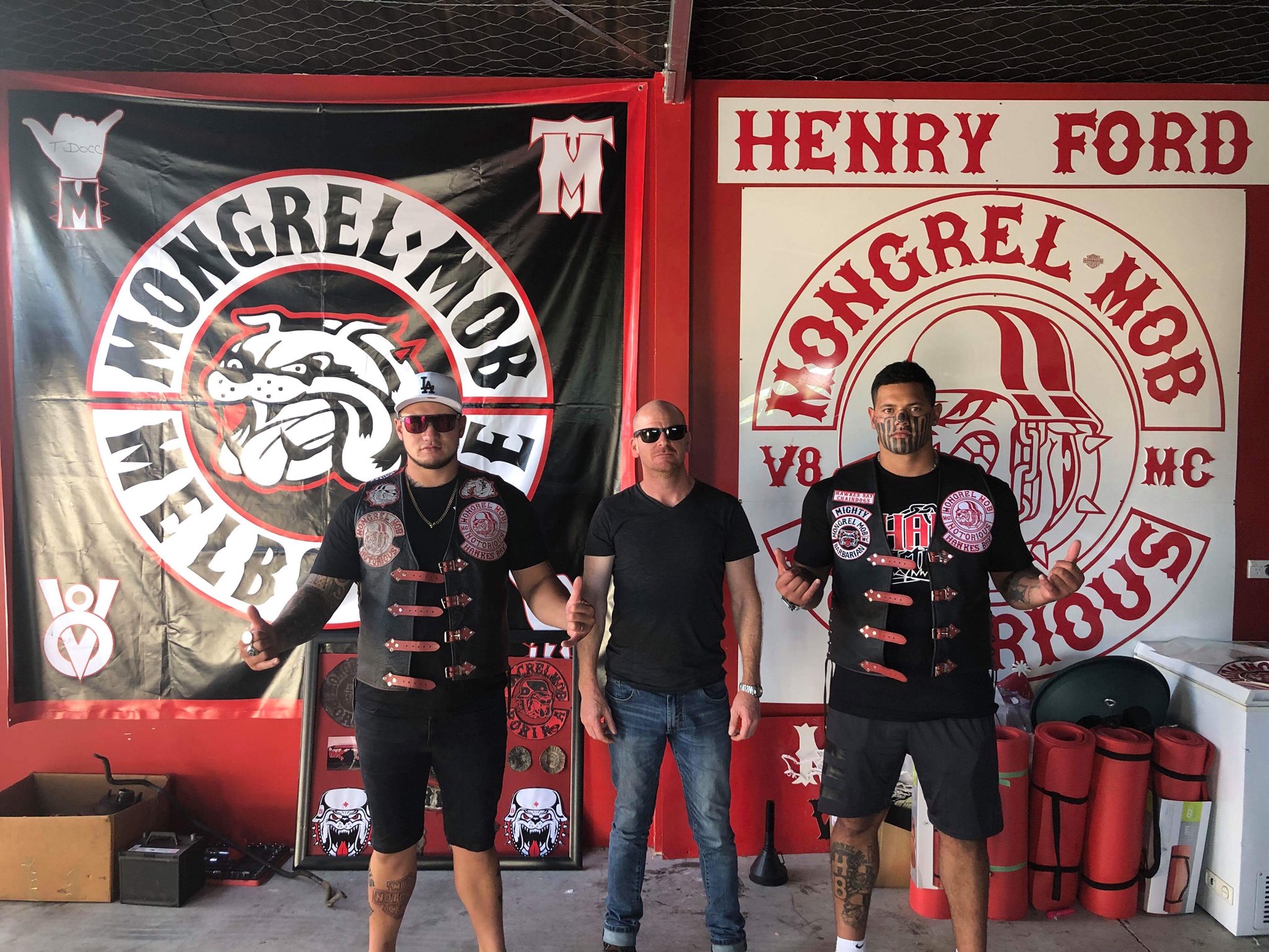 Jarrod gilbert auf âyoung leadership mongrel mob notorious hb president and vp very rare to have such a young partnership the future of the mob neither drink both train mornings