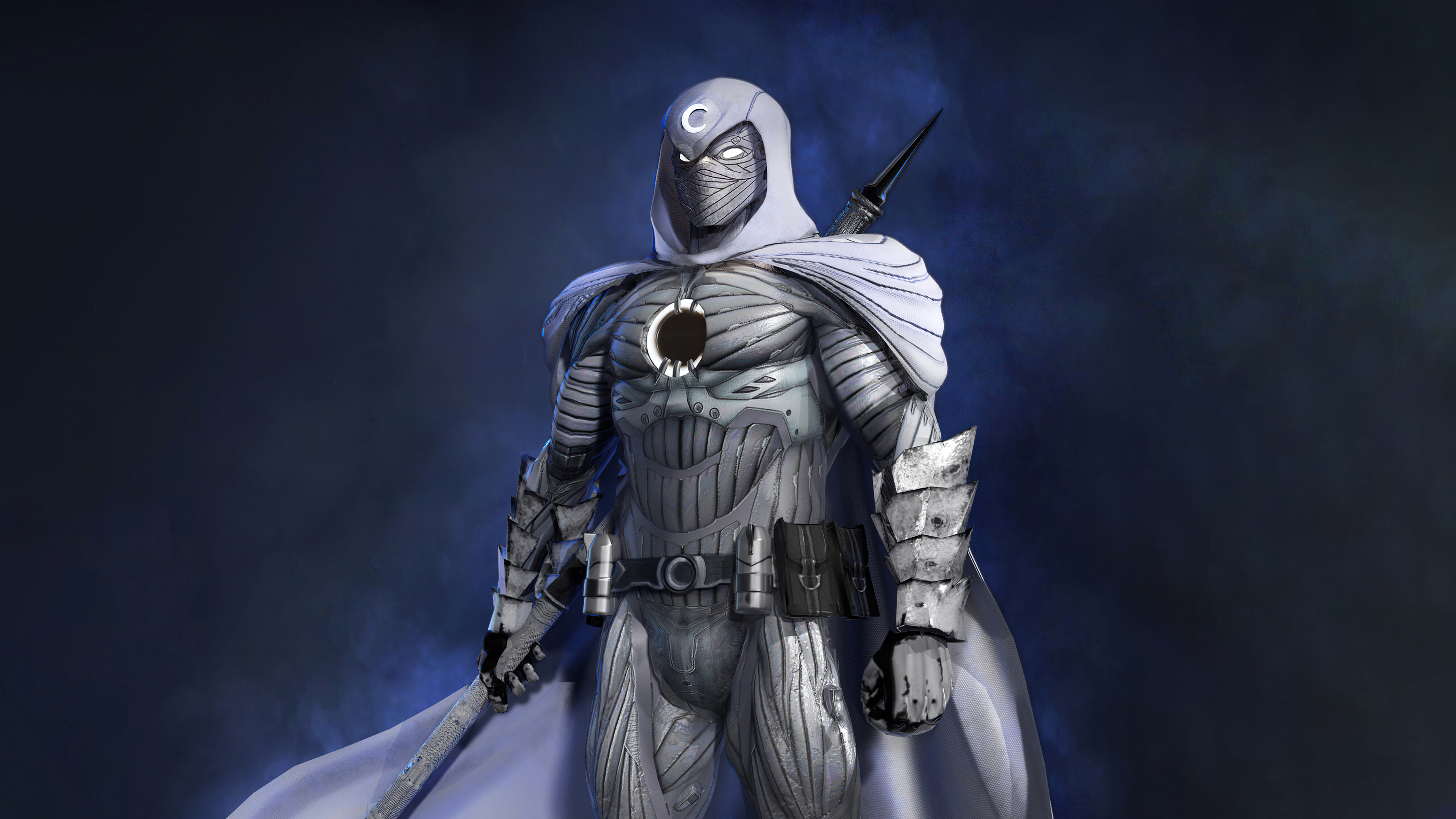 Wallpaper moon knight, mummy costume, superhero desktop wallpaper, hd  image, picture, background, 2bb9e8