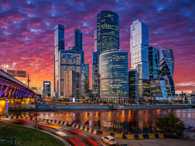 Collection of moscow hd k wallpapers background photo and images paysage urbain coucher soleil fond dãcran ville