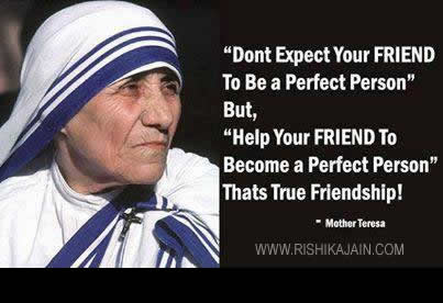 Mother teresa quote on friendship